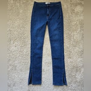 Free People We The Free slit skinny jeans blue womens 28